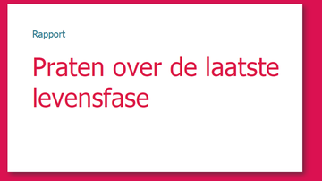 Praten over levenseinde niet altijd gemakkelijk